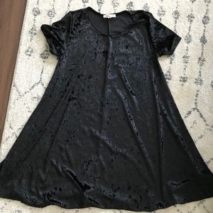 Velvet black dress